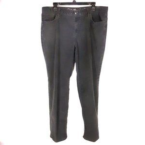 Eddie Bauer Jeans Pants Size Short 16 Gray Cord